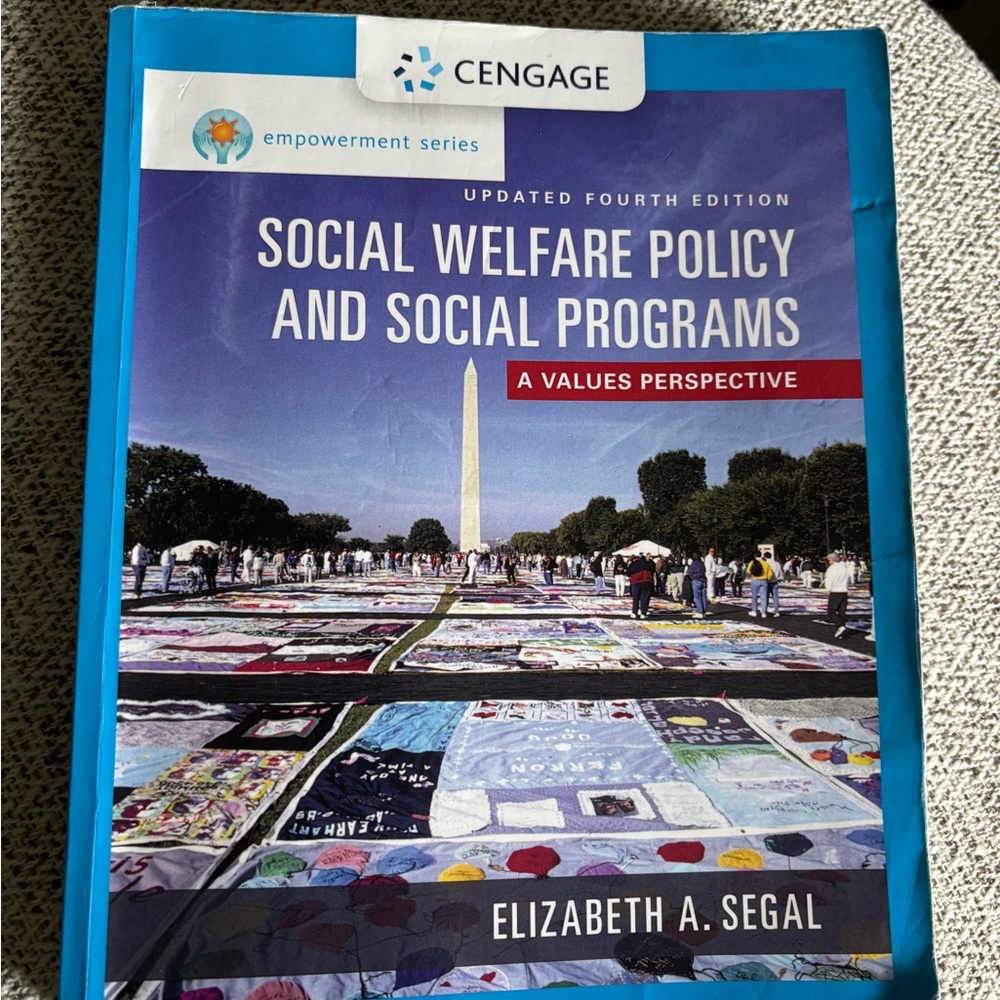 Social welfare policy and social programs / 4th Ed. / Segal / Cengage / textbook